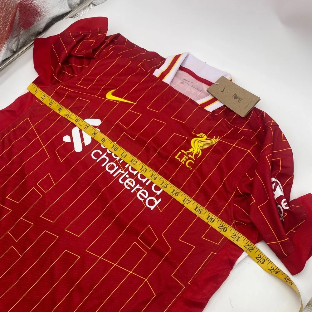 LIVERPOOL Nike Dri-FIT Home Jersey Mens XL Red Yellow Geometric Soccer Shirt NEW